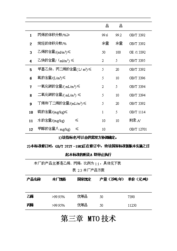 （項目成果）30萬噸甲醇制烯烴(MTO)項目可行性論證申報材料（華經縱橫）