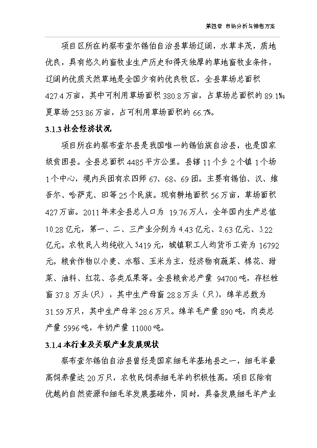 多胎肉羊純繁項目64頁項目分析報告模板（2）