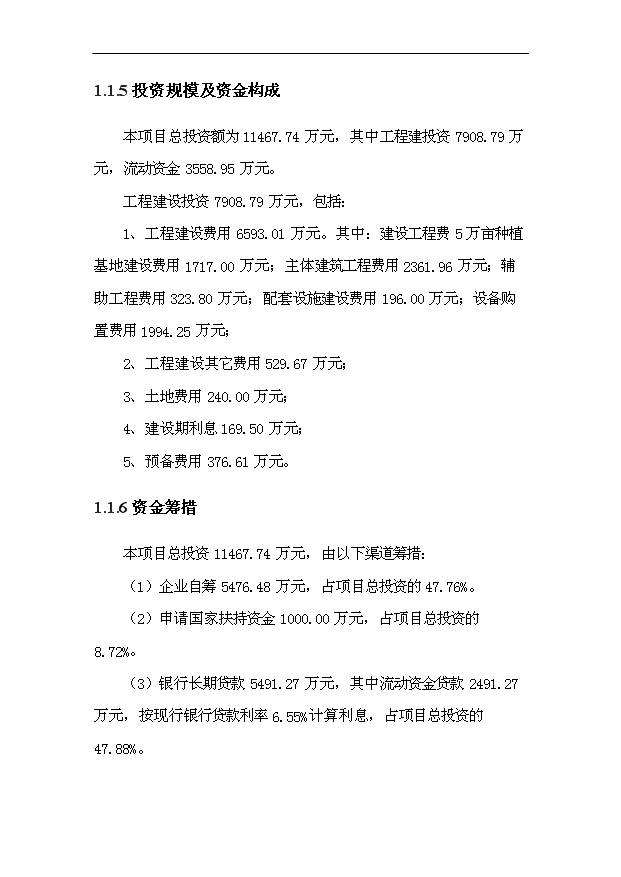 （項目成果）50000畝中藥材種植（GAP）及飲片加工（GMP）項目可行性論證申報材料（華經縱橫）