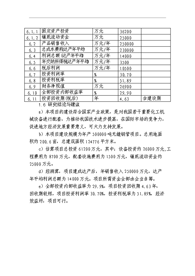 （項目成果）50萬噸無縫鋼管生產項目可行性論證申報材料（華經縱橫）第9頁