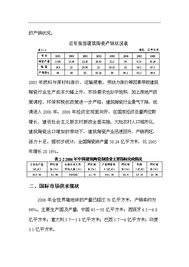（項目成果）3千萬平方米建筑陶瓷生產線項目可行性論證申報材料（華經縱橫）第12頁