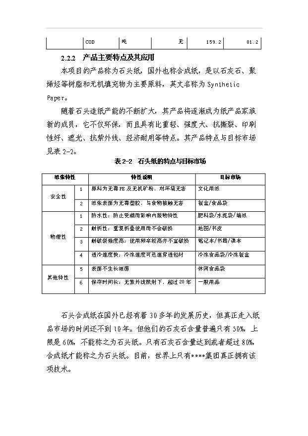 （項目成果）4萬噸石頭造紙項目可行性論證申報材料（華經縱橫）第15頁
