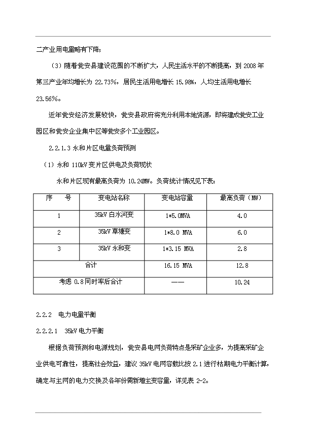 （項目成果）35kV嵐關輸變電工程項目可行性論證申報材料（華經縱橫）第11頁