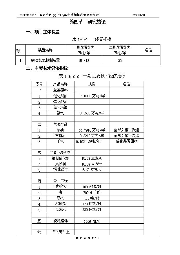 （項目成果）30萬柴油加氫可行性論證申報材料（華經縱橫）