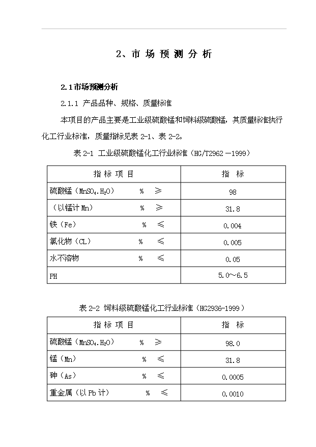（項目成果）3萬噸硫酸錳項目可行性論證申報材料（華經縱橫）第9頁
