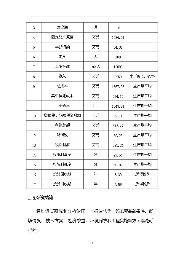 （項目成果）50萬雙馬靴生產線改造工程項目可行性論證申報材料（華經縱橫）第11頁