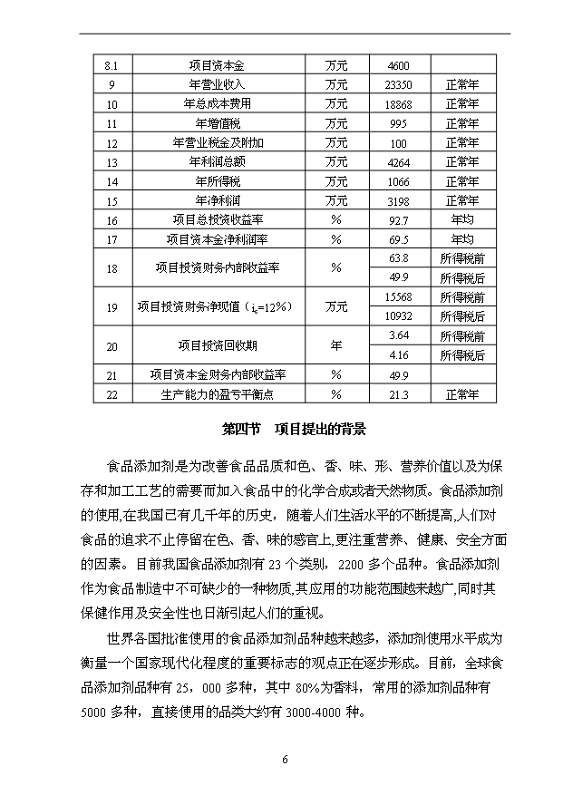 （項目成果）3萬噸用葡萄糖離子色譜法加工高端檸檬酸鹽產品技改項目可行性論證申報材料（華經縱橫）第6頁