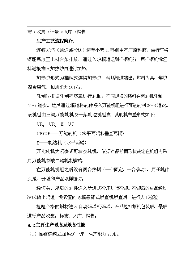（項目成果）30萬噸小型H型鋼項目可行性論證申報材料（華經縱橫）