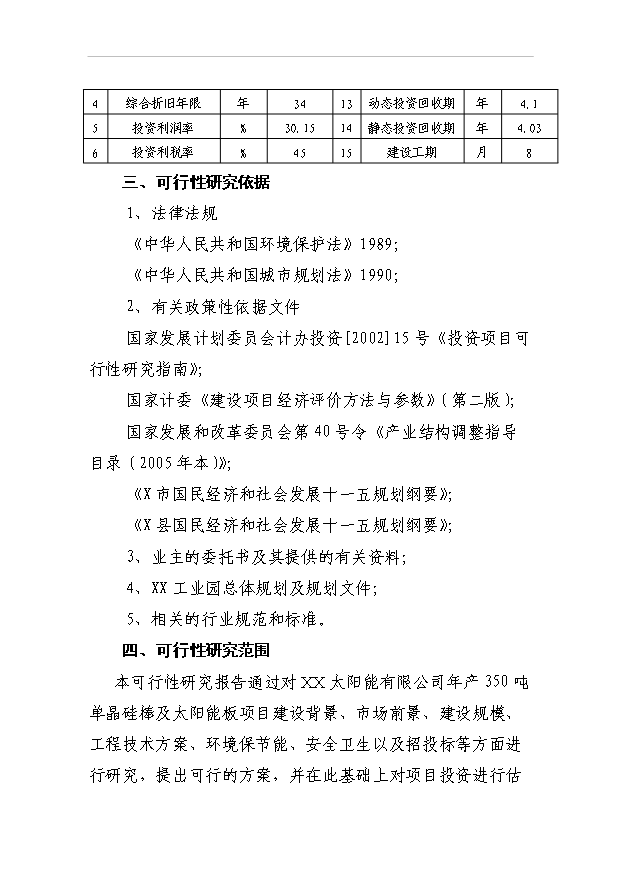（項目成果）350噸各種規格型號單晶硅棒項目可行性論證申報材料（華經縱橫）