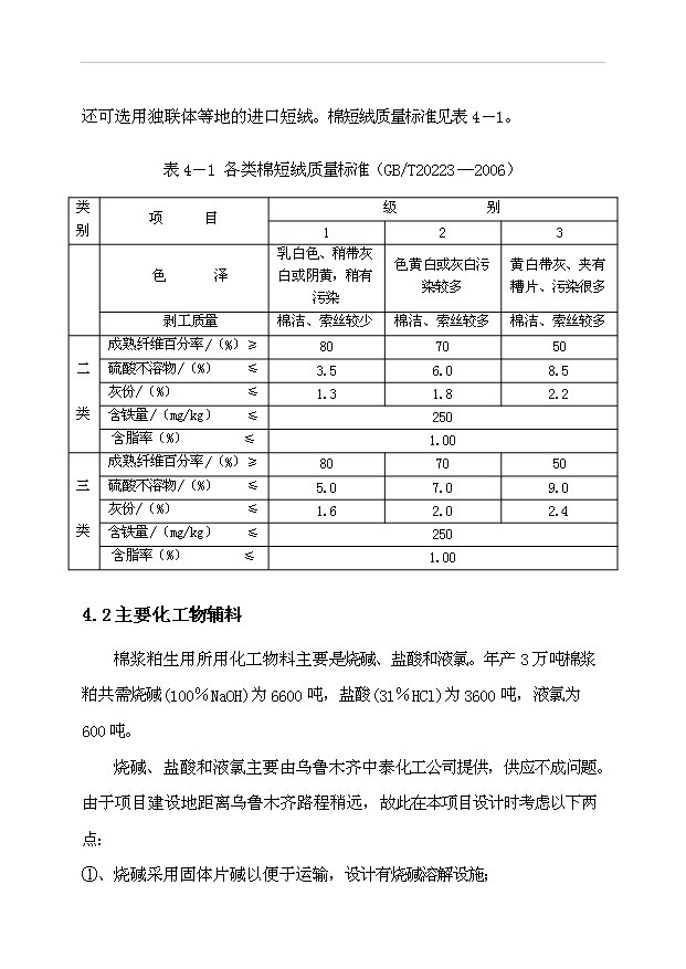 （項目成果）3萬噸粘膠棉漿粕生產項目可行性論證申報材料（華經縱橫）