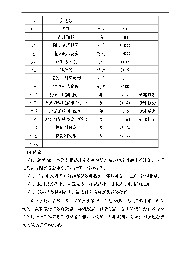 （項目成果）50萬噸消失模鑄造項目可行性論證申報材料（華經縱橫）