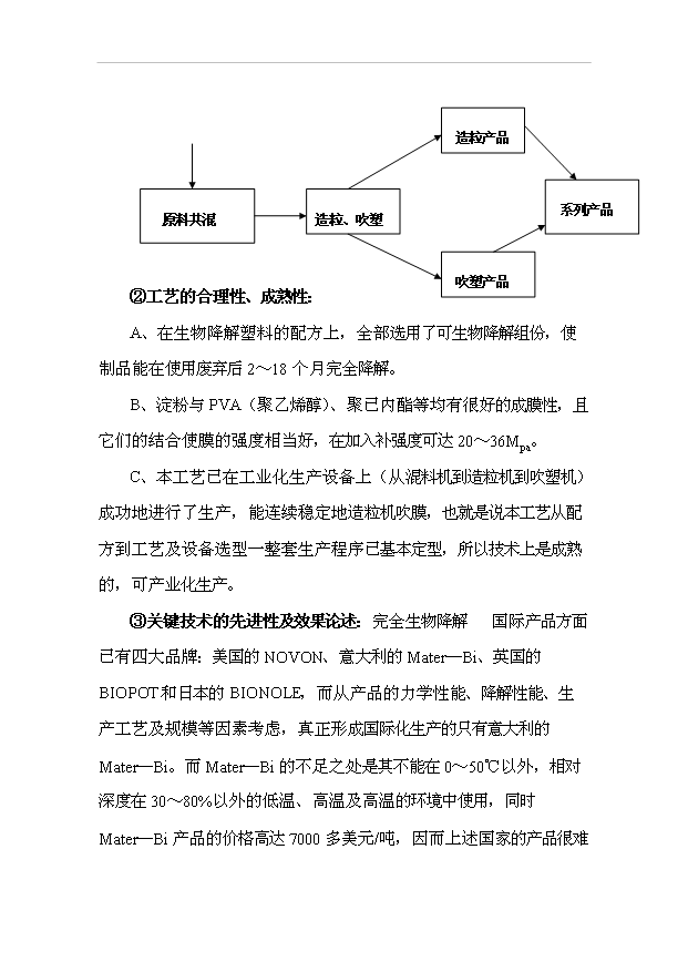 （項目成果）50萬噸完全生物降解塑料生產線項目可行性論證申報材料（華經縱橫）