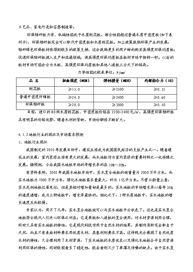 （項目成果）3萬立方米高強度環保秸稈板項目可行性論證申報材料（華經縱橫）第7頁