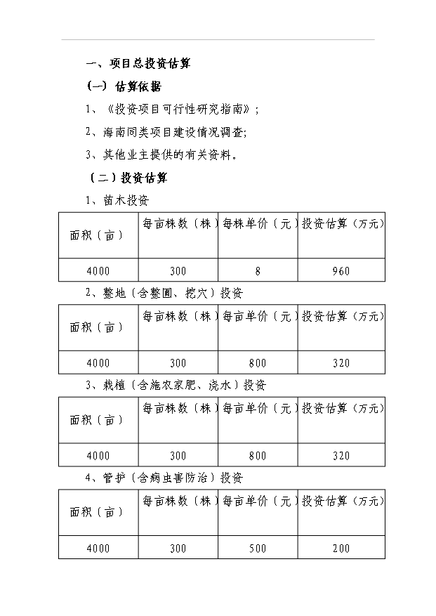 （項目成果）4千畝南藥牛大力林下種植項目可行性論證申報材料（華經縱橫）