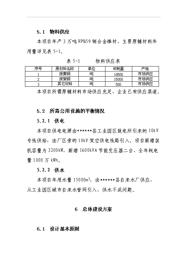 （項目成果）3萬噸銅合金棒材及粗銅生產線項目可行性論證申報材料（華經縱橫）