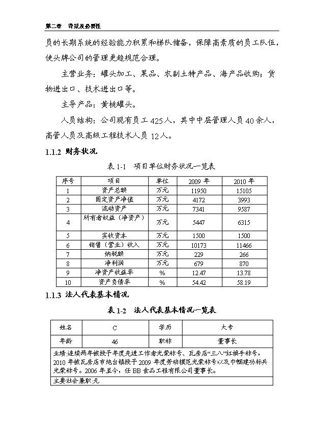 （項目成果）5000噸水果罐頭深加工擴建項目可行性論證申報材料（華經縱橫）第4頁