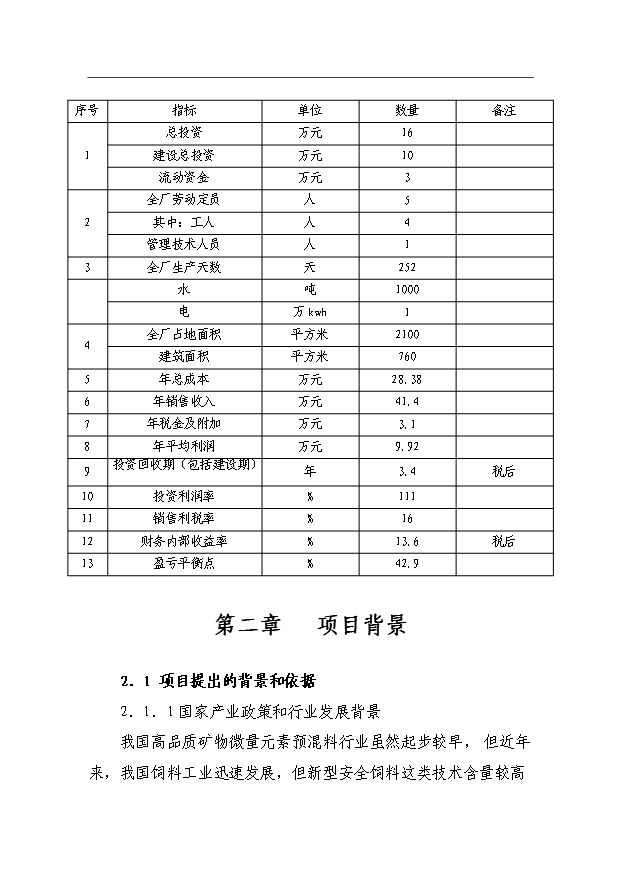 （項目成果）360噸預混料加工項目可行性論證申報材料（華經縱橫）第7頁