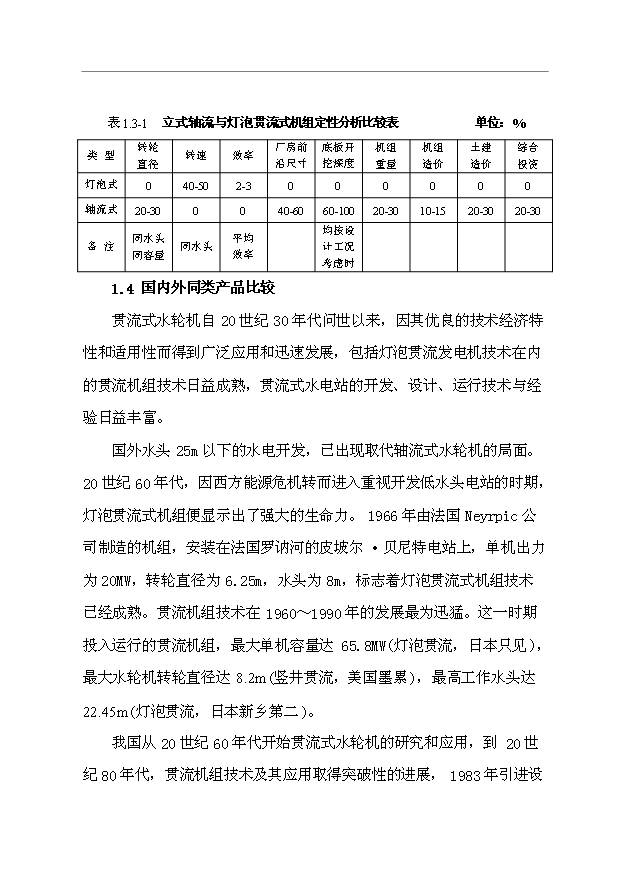 （項目成果）50MW燈泡貫流發電機組制造技改項目可行性論證申報材料（華經縱橫）