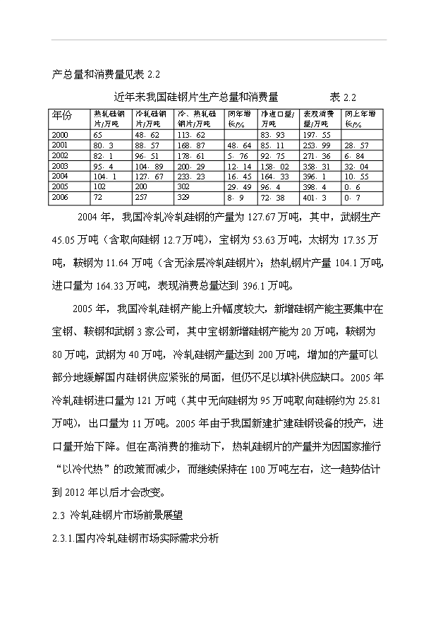 （項目成果）30萬噸高均質冷軋優質硅鋼工程項目可行性論證申報材料（華經縱橫）