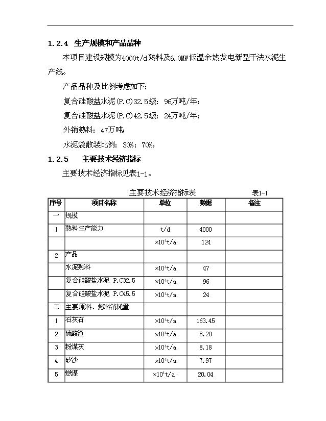 （項目成果）4千td熟料及6.0Mw低溫余熱發電新型干法水泥生產線建設工程項目可行性論證申報材料（華經縱橫）