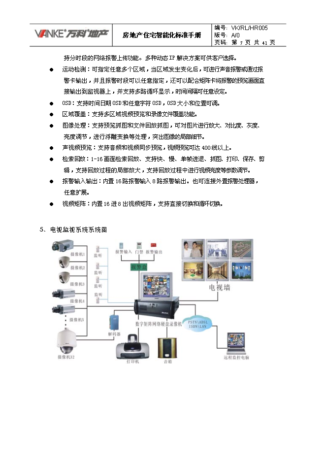 萬科集團房地產住宅智能化標準手冊_全套完整