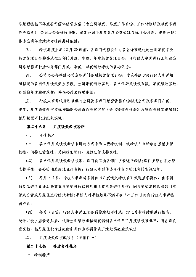 萬科集團房地產公司績效考核制度管理資料_制度匯編第13頁