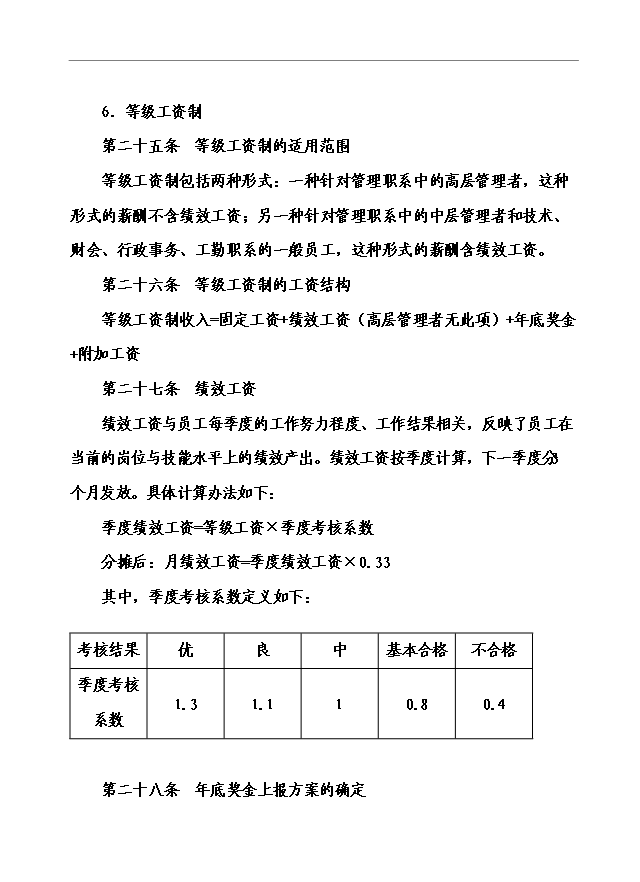 萬科集團房地產公司薪酬管理手冊_管理手冊模板預覽圖（7）