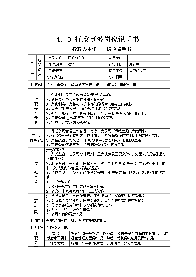 萬科集團房地產開發企業行政事務管理手冊_管理手冊模板預覽圖（5）