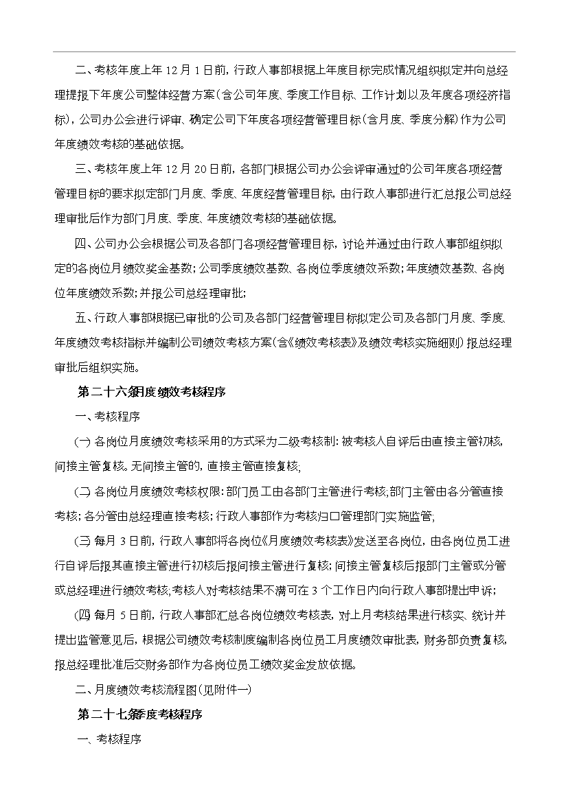萬科集團房地產公司績效考核制度_全套管理制度第13頁