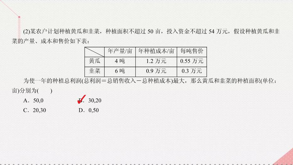 2017高考數學一輪復習第七章不等式7.3簡單的線性規劃課件理PPT文檔（        21頁）第14頁