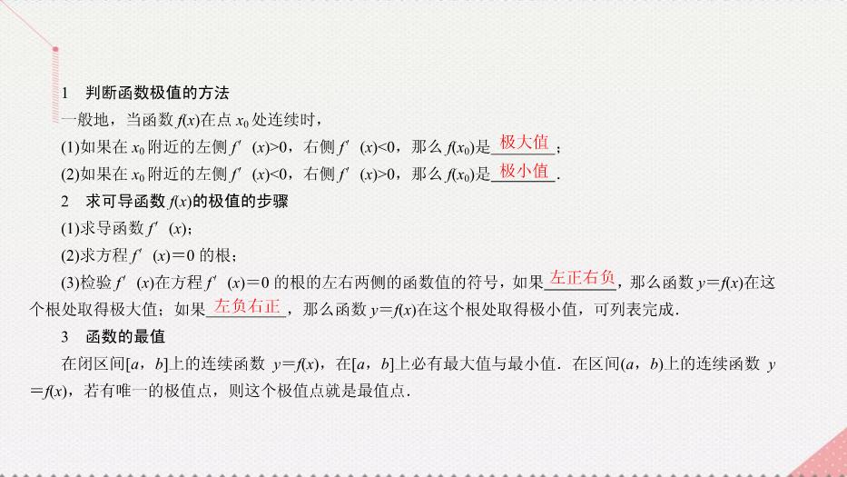 2017高考數學一輪復習第三章導數及其應用3.2.2函數的極值與最值課件理PPT文檔（        15頁）第5頁