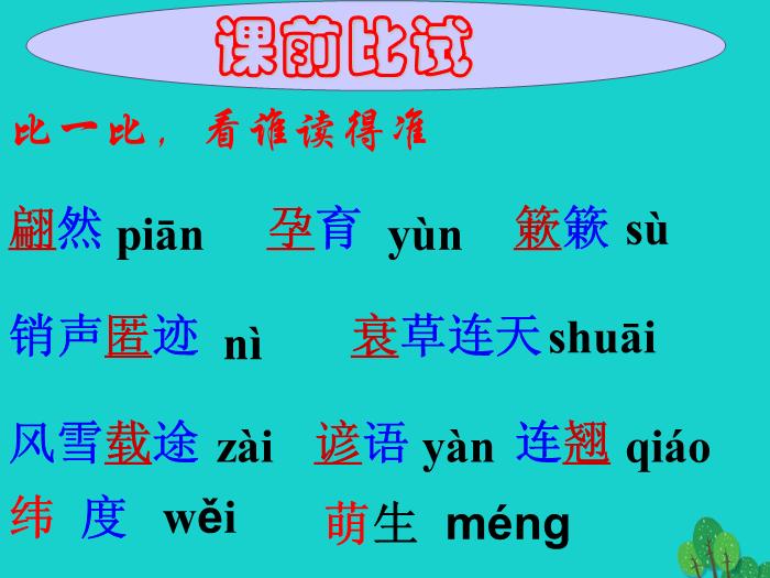 八年級語文上冊第四單元16《大自然的語言》課件新人教版PPT文檔（定稿）第4頁