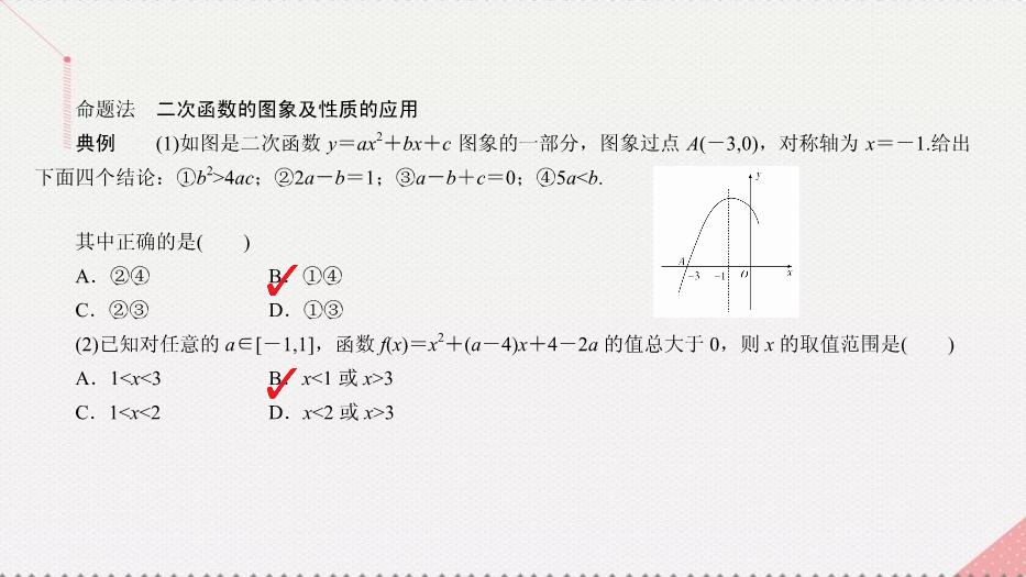 2017高考數學一輪復習第二章函數的概念及其基本性質2.4.1二次函數課件理PPT文檔（定稿）第14頁
