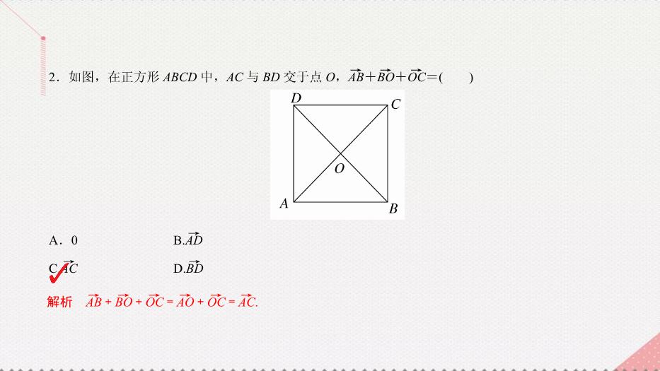 2017高考數學一輪復習第五章平面向量5.1.1平面向量的線性運算及幾何意義課件理PPT文檔（        16頁）第10頁