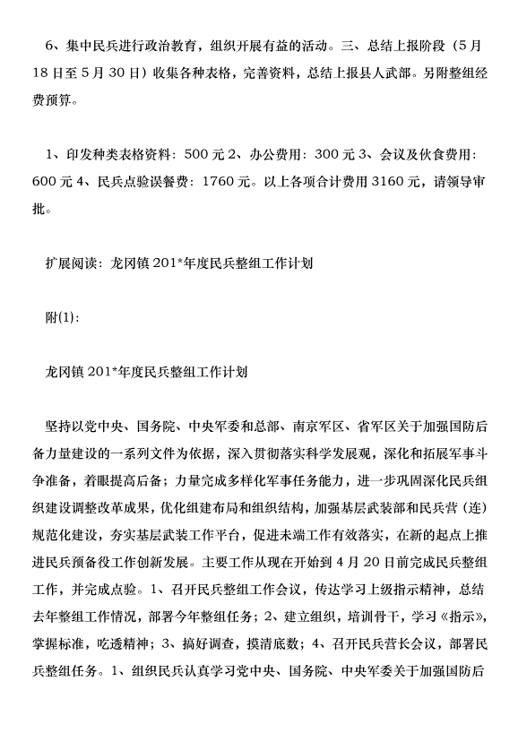 鎮201年民兵整組工作計劃第2頁