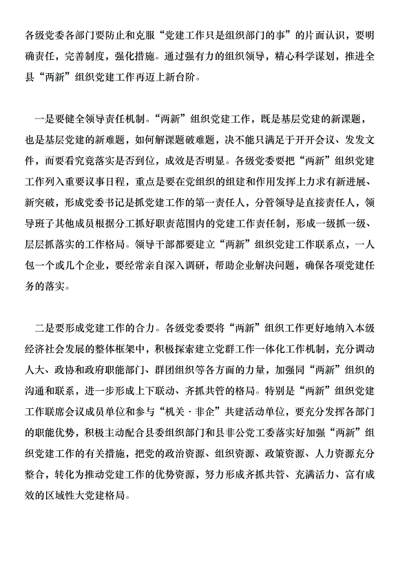 在全縣非公黨建現場會的講話第7頁