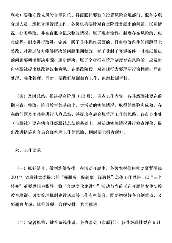 農村金融機構合規文化建設年活動方案第11頁