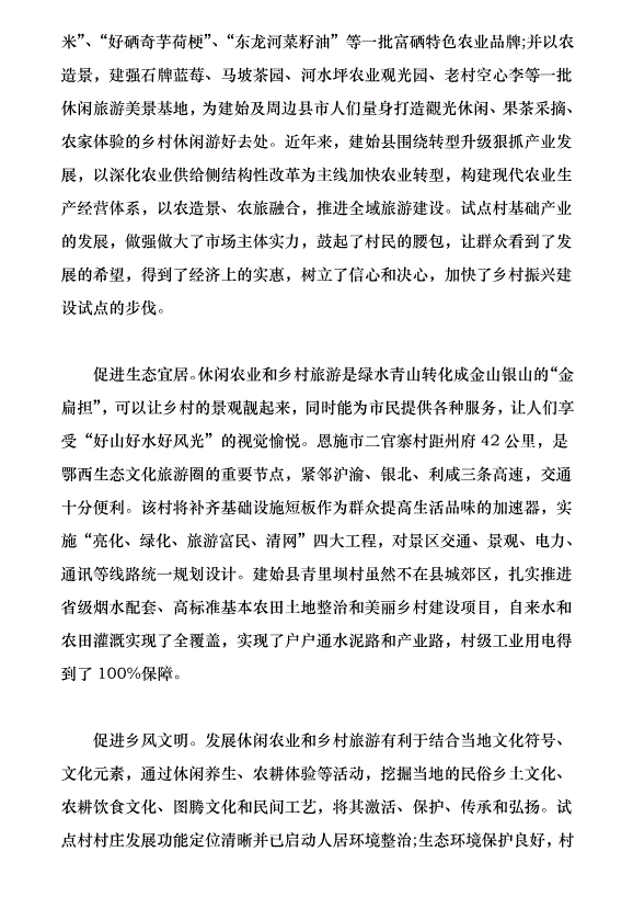 發展休閑農業　助力鄉村振興（論文原稿）第2頁