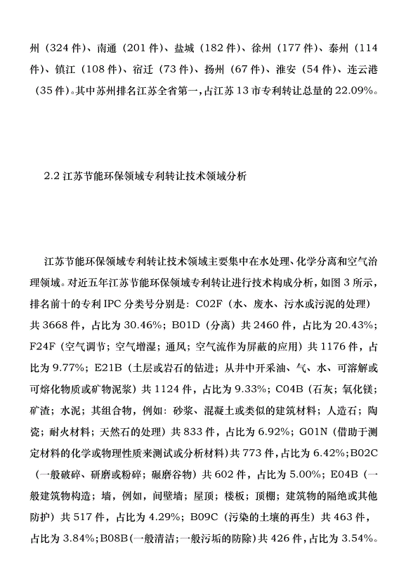 節能環保領域專利轉移現狀分析優秀范文第4頁
