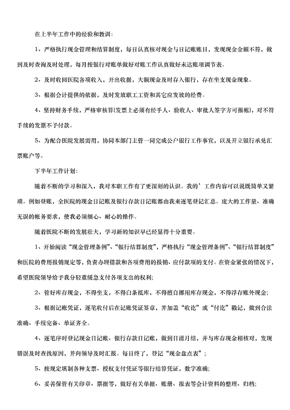 2024出納的工作計劃（35篇）第14頁