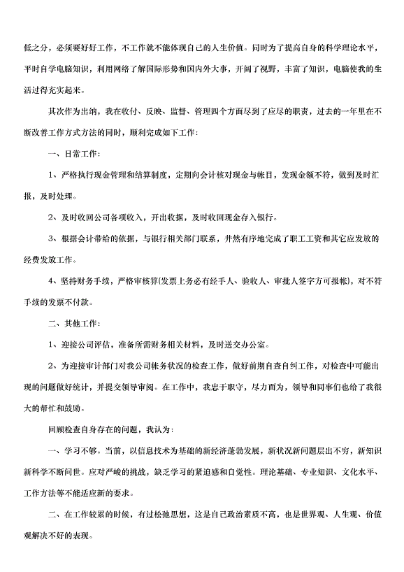 2024出納的工作計劃（35篇）第4頁