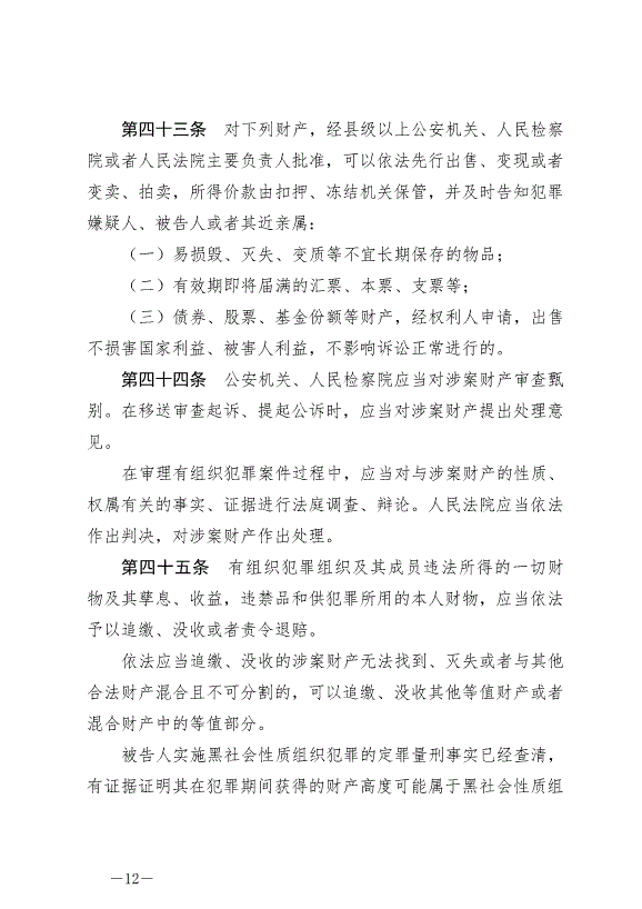《中華人民共和國反有組織犯罪法》最新版2022年5月1日生效第12頁