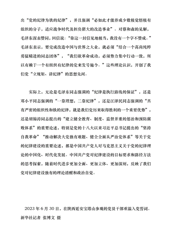 （領導發言）把紀律建設擺在更加突出的位置黨課講稿第2頁