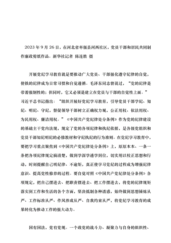 （領導發言）真正把紀律規矩轉化為政治自覺、思想自覺、行動自覺黨課講稿第4頁