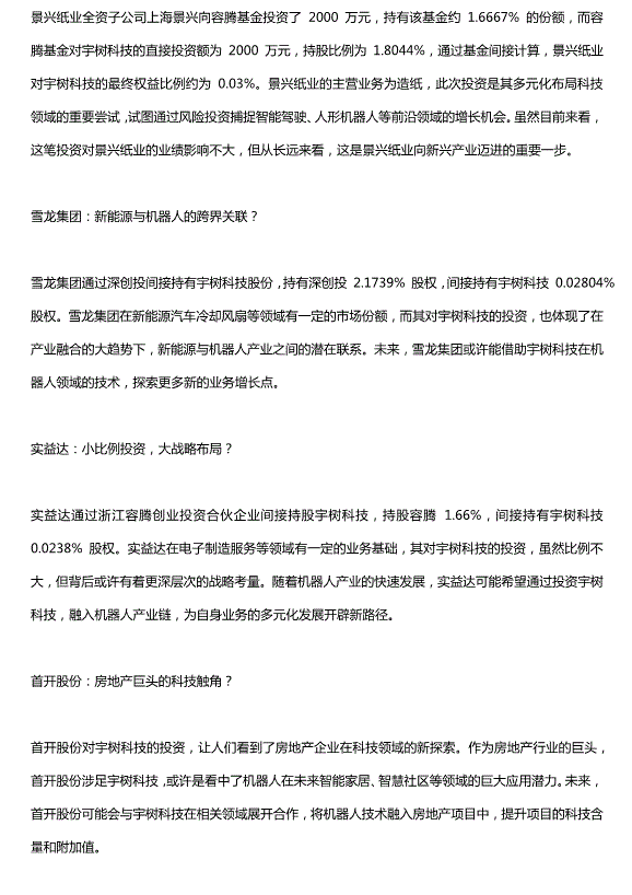 宇樹科技上市進入倒計時，A股最受益的11股名單出爐，核心參股的公司只有這8家預覽圖（3）