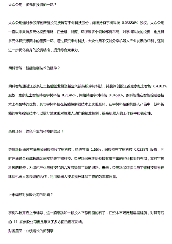 宇樹科技上市進入倒計時，A股最受益的11股名單出爐，核心參股的公司只有這8家預覽圖（4）