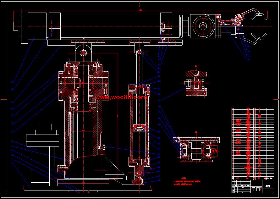 （全套CAD）換刀機械手設計（終稿）CAD截圖01