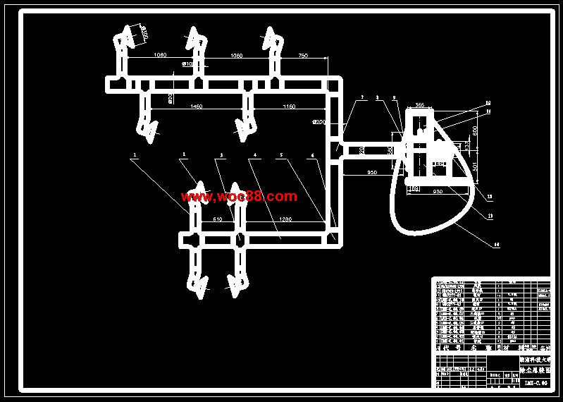 （全套CAD）木工用異型槽龍門銑床液壓系統改進及除塵設計（終稿）CAD截圖01