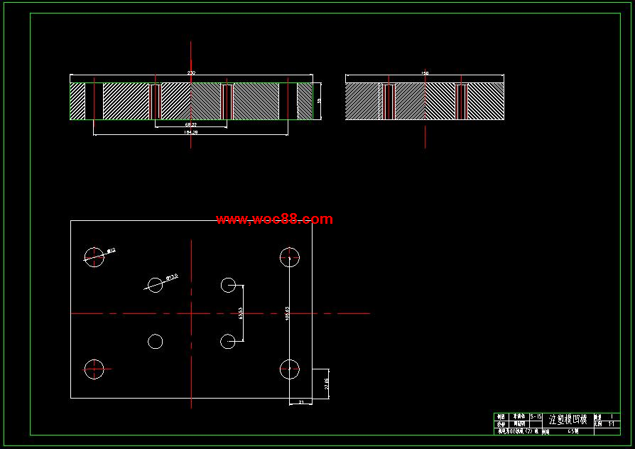 （全套CAD）按鈕注塑模具設計（終稿）CAD截圖02