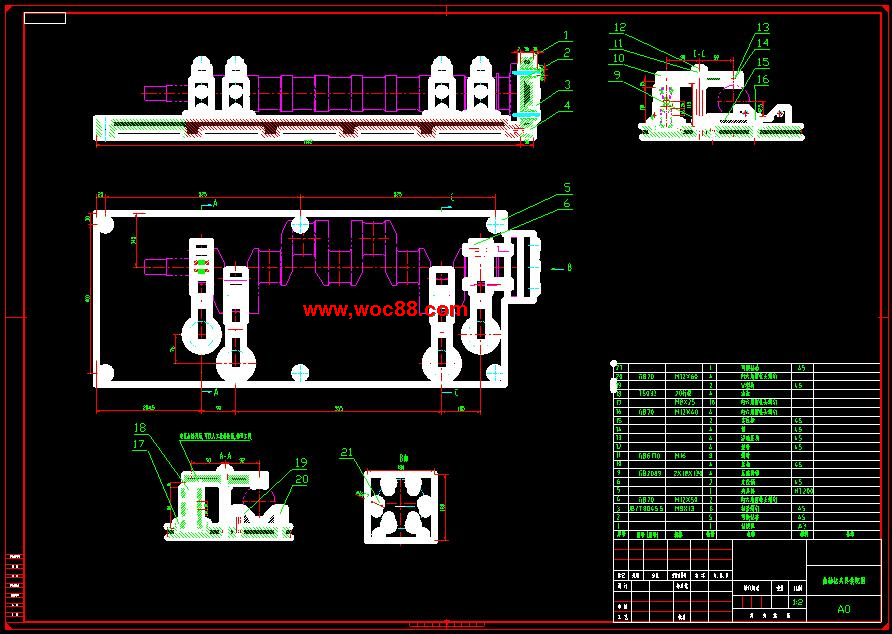 （全套CAD）曲軸零件的數控工藝及工裝夾具設計（終稿）CAD截圖01